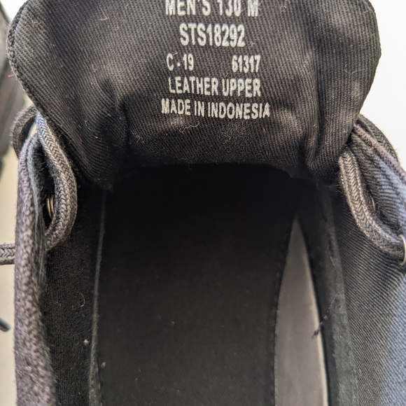 Sperry top-siders 3/4 leather and canvas sz 13 - Picture 4 of 6